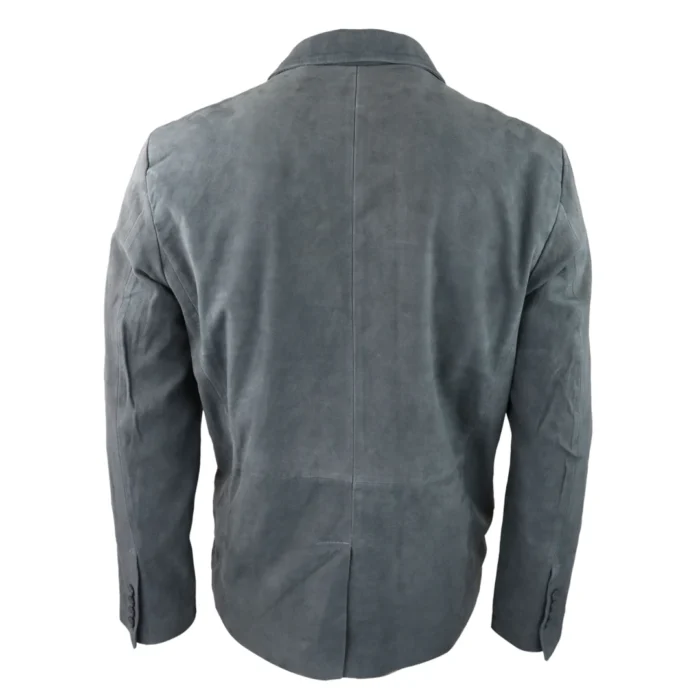 Mens Genuine Suede Blazer Style Jacket Leather Mens Classic VIntage Smart Casual - Image 13