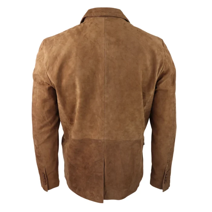 Mens Genuine Suede Blazer Style Jacket Leather Mens Classic VIntage Smart Casual - Image 18