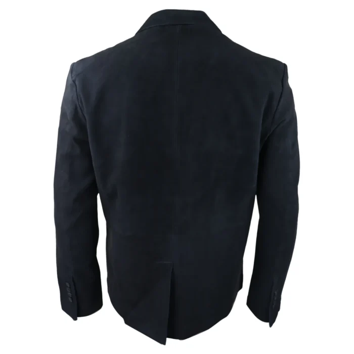 Mens Genuine Suede Blazer Style Jacket Leather Mens Classic VIntage Smart Casual - Image 4