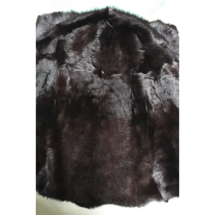 Ladies Women Real Spanish Toscana Shearling Sheepskin Brown Leather Waistcoat Gillet - Image 3