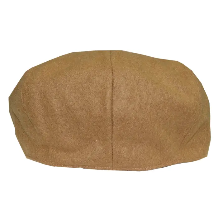 Mens Tweed Newsboy Cap Blinders Baker Boy Flat Grandad Hat 8 Panel Plain - Image 8