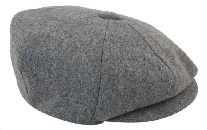 Mens Tweed Newsboy Cap Blinders Baker Boy Flat Grandad Hat 8 Panel Plain - Image 15