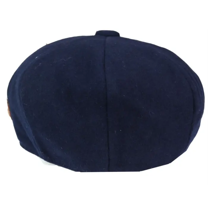 Mens Tweed Newsboy Cap Blinders Baker Boy Flat Grandad Hat 8 Panel Plain - Image 24