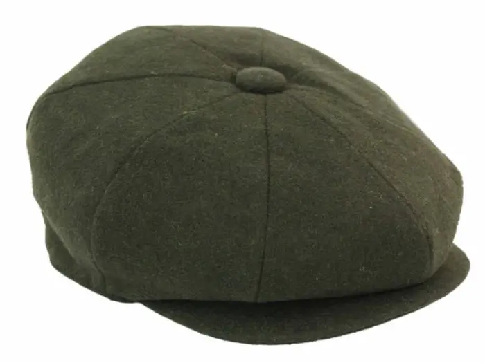 Mens Tweed Newsboy Cap Blinders Baker Boy Flat Grandad Hat 8 Panel Plain - Image 26