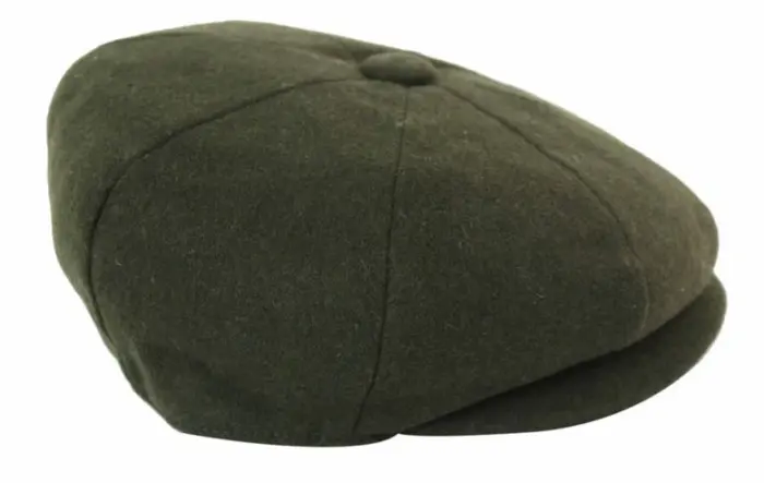Mens Tweed Newsboy Cap Blinders Baker Boy Flat Grandad Hat 8 Panel Plain - Image 27