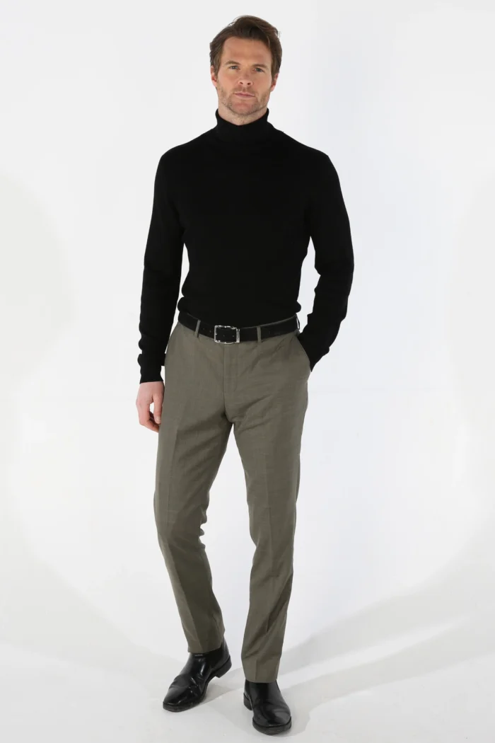 Men's Suit 3 Piece Sage Green Tailored Fit Summer Wedding - Image 8