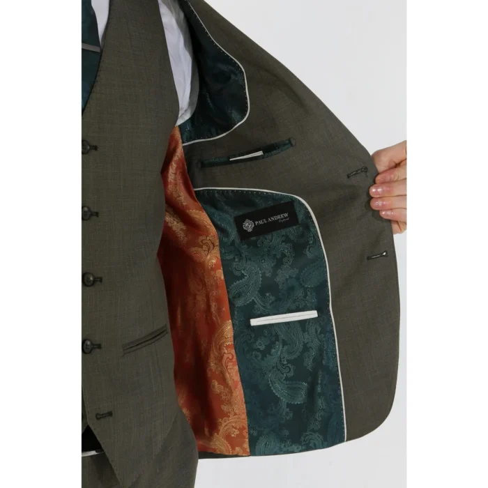 Men's Blazer Sage Green Sport Coat Tailored Fit Summer Suit Jacket - Image 4