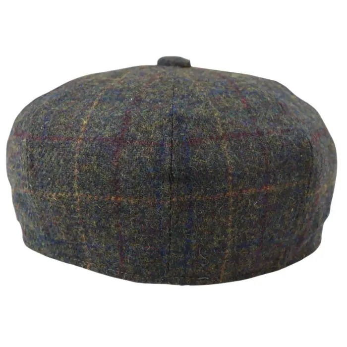 Mens 8 Panel Razor Baker Boy Hat Wool Tweed Blinders Newsboy Flat Cap Check - Image 7