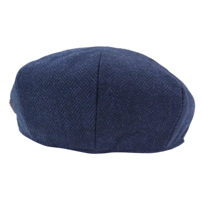 Mens Tweed Newsboy Peaky Blinder Baker Boy Razor Flat Cap Grandad Hat 8 Panel - Image 4