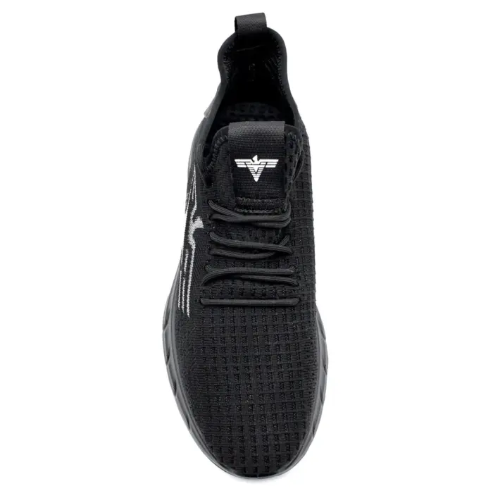 Men's Shoes Lightweight Running Trainers Breathable Gym Workout Outdoor Sport Sneakers | Black Navy Red White - Image 4