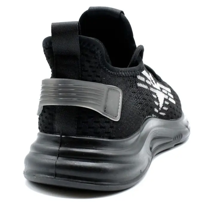 Men's Shoes Lightweight Running Trainers Breathable Gym Workout Outdoor Sport Sneakers | Black Navy Red White - Image 3