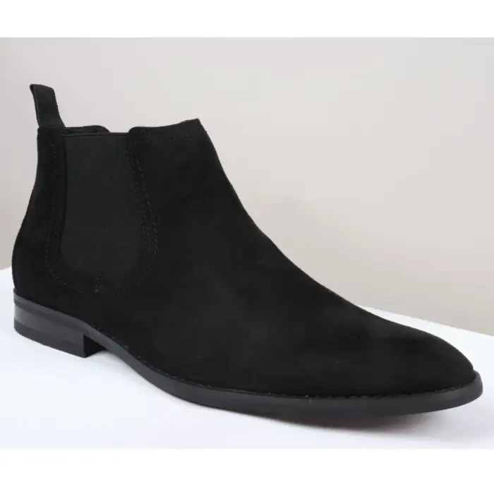 Men's Boots Slip On Suede Leather Lined Chelsea Ankle Shoes - Image 7