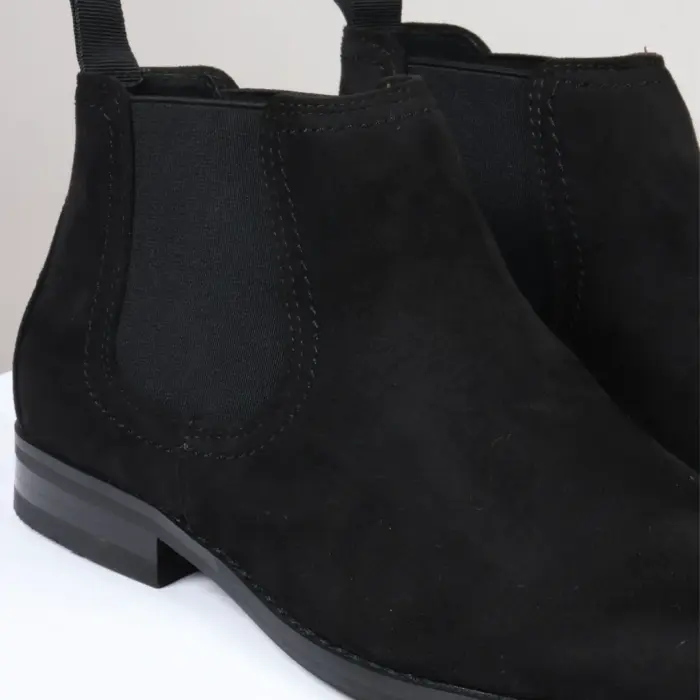 Men's Boots Slip On Suede Leather Lined Chelsea Ankle Shoes - Image 6