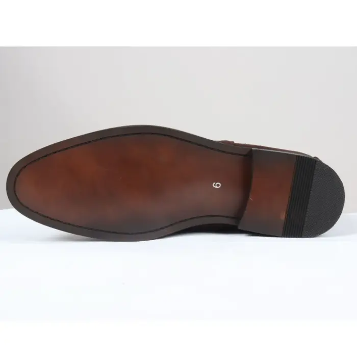 Men's Boots Slip On Suede Leather Lined Chelsea Ankle Shoes - Image 9