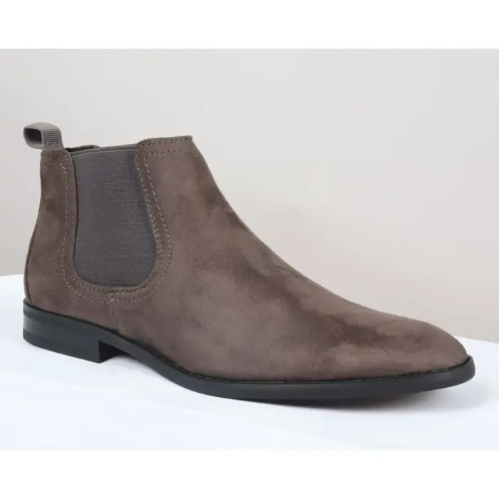Men's Boots Slip On Suede Leather Lined Chelsea Ankle Shoes - Image 20