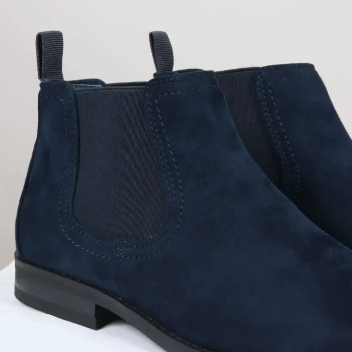 Men's Boots Slip On Suede Leather Lined Chelsea Ankle Shoes - Image 26