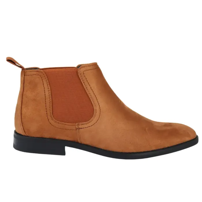 Men's Boots Slip On Suede Leather Lined Chelsea Ankle Shoes - Image 29