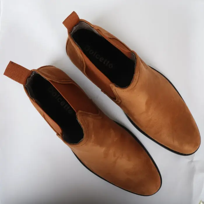 Men's Boots Slip On Suede Leather Lined Chelsea Ankle Shoes - Image 32