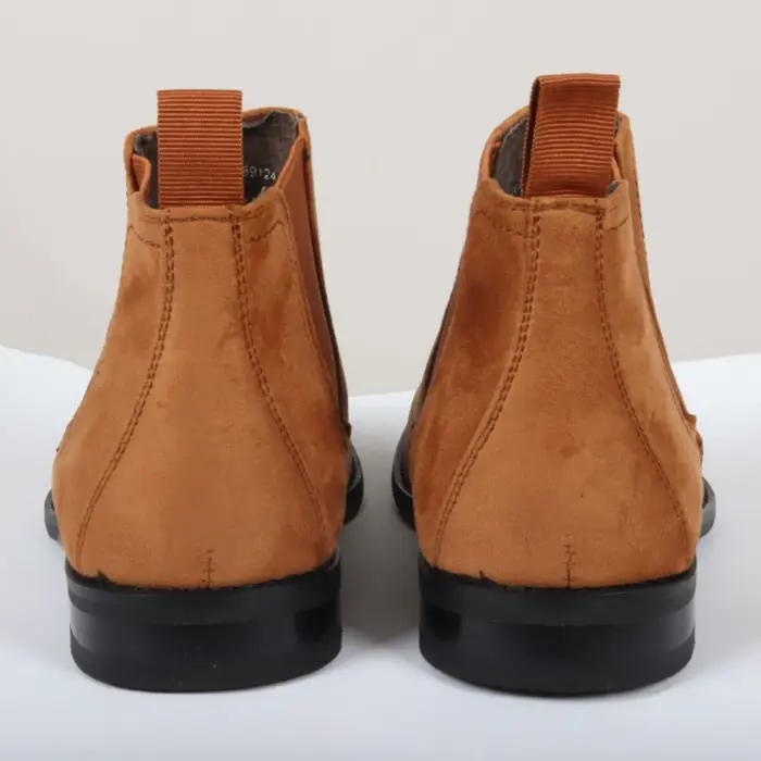 Men's Boots Slip On Suede Leather Lined Chelsea Ankle Shoes - Image 31