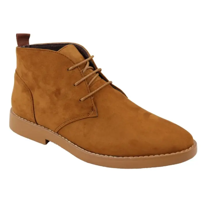 Mens's Chukka Desert Ankle Boots Lace Up Suede Shoes - Image 26