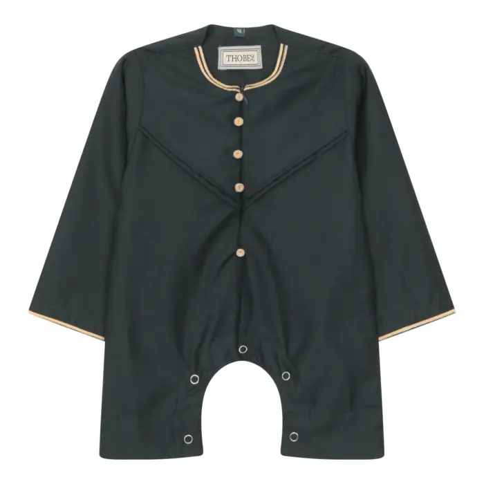 Baby Toddler Romper Thobe Emirati Omani Islamic Eid Clothing Arab Gold Embroidery - Image 7