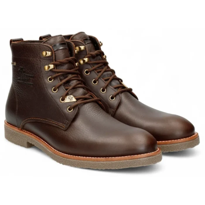 Glasgow GTX C2 - Men's Brown Leather Lace Up Ankle Boots - Image 4