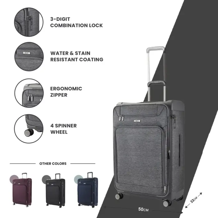 Luggage Suitcase Travel Bag Carry On Hand Cabin Check in Lightweight Expandable 4 Spinner Wheels Trolley Set | Parker - Image 103