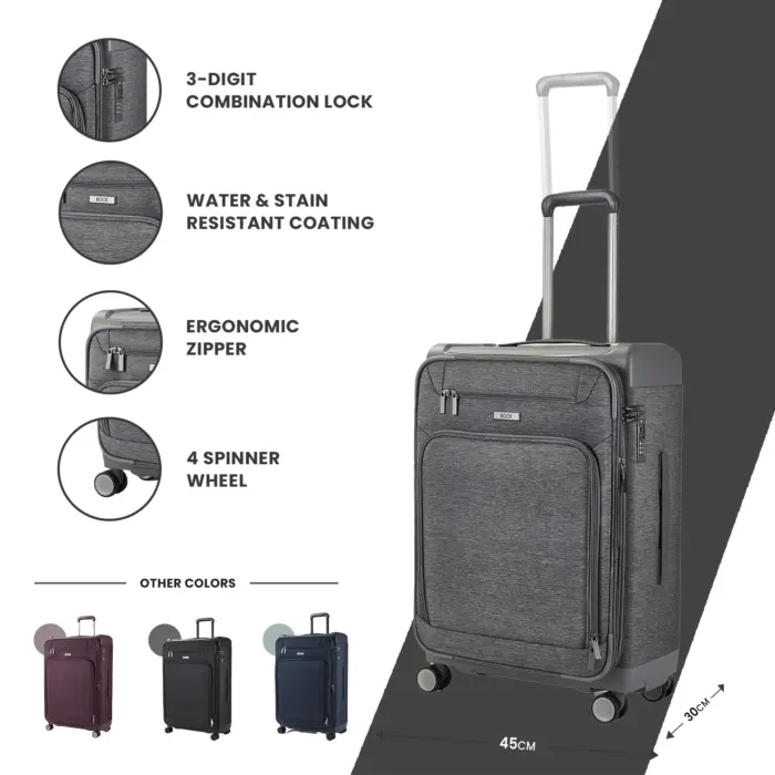 Luggage Suitcase Travel Bag Carry On Hand Cabin Check in Lightweight Expandable 4 Spinner Wheels Trolley Set | Parker - Image 63