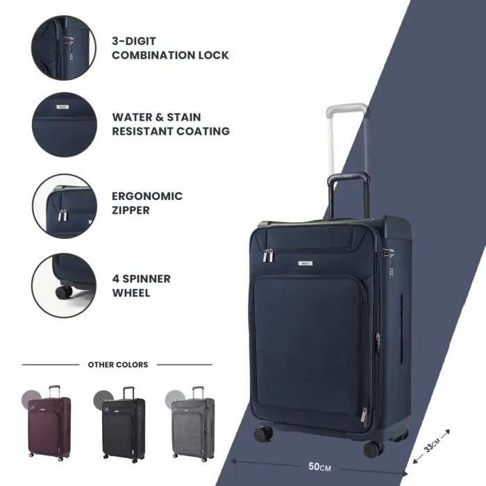 Luggage Suitcase Travel Bag Carry On Hand Cabin Check in Lightweight Expandable 4 Spinner Wheels Trolley Set | Parker - Image 113