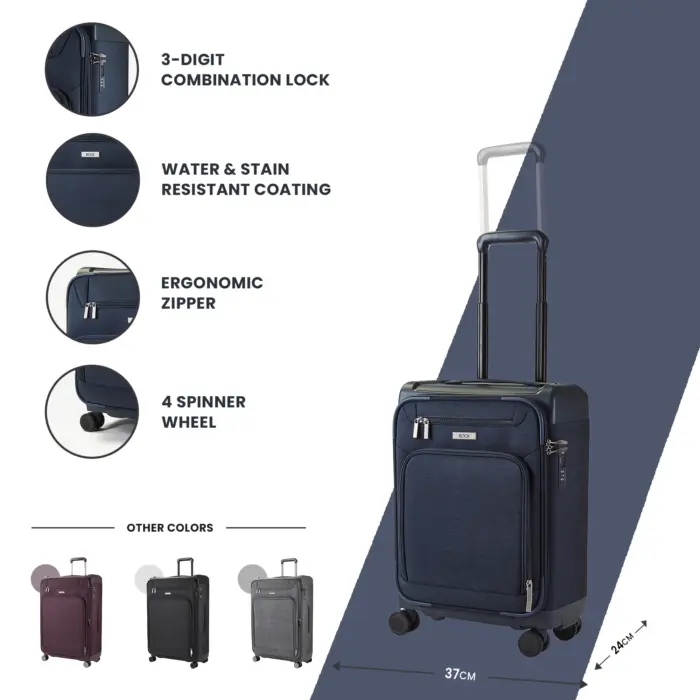 Luggage Suitcase Travel Bag Carry On Hand Cabin Check in Lightweight Expandable 4 Spinner Wheels Trolley Set | Parker - Image 32