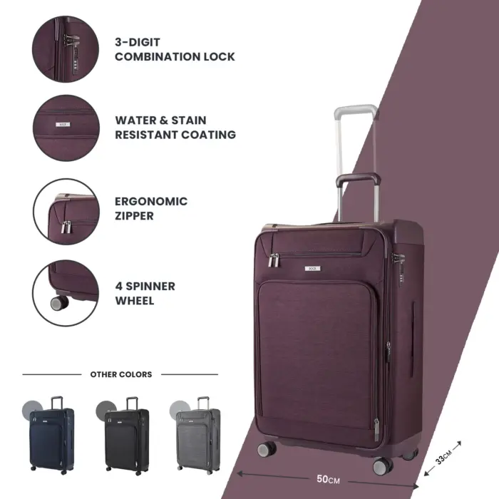 Luggage Suitcase Travel Bag Carry On Hand Cabin Check in Lightweight Expandable 4 Spinner Wheels Trolley Set | Parker - Image 123