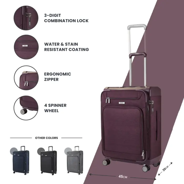 Luggage Suitcase Travel Bag Carry On Hand Cabin Check in Lightweight Expandable 4 Spinner Wheels Trolley Set | Parker - Image 83