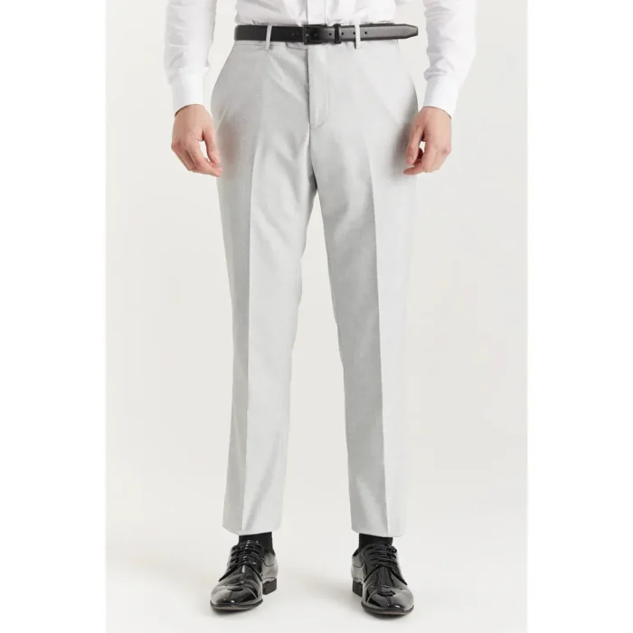 Belmont - Men's Silver 3 Piece Stitch Lapel Classic Suit - Image 7