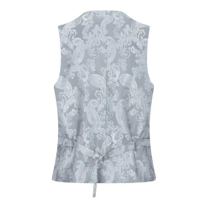 Boys 3 Piece Light Grey Suit Classic Wedding Party Vintage Christening - Image 6