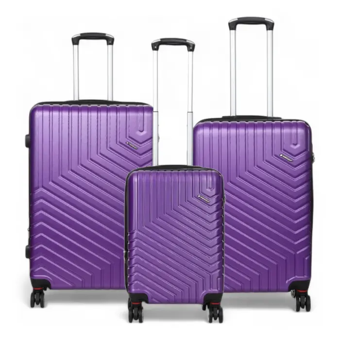 Hard Shell Luggage Set 8 Spinner Wheels ABS Suitcase - Image 12