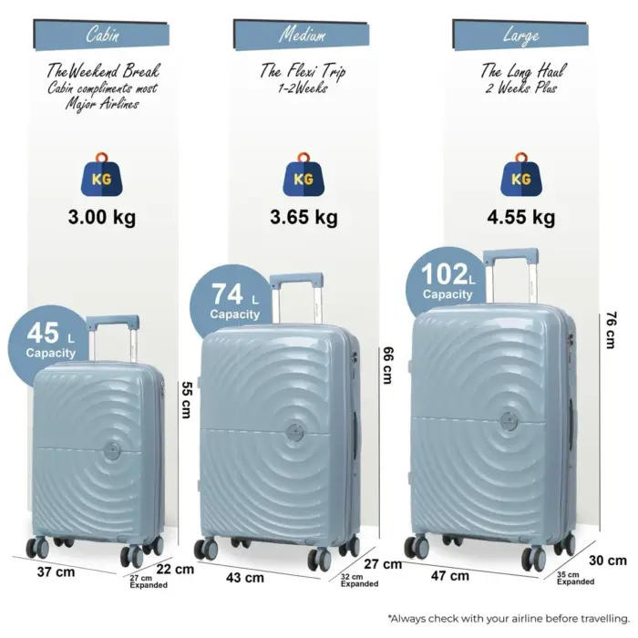 Lightweight 8 Spinner Wheels Expandable Hard Shell Luggage - Image 36