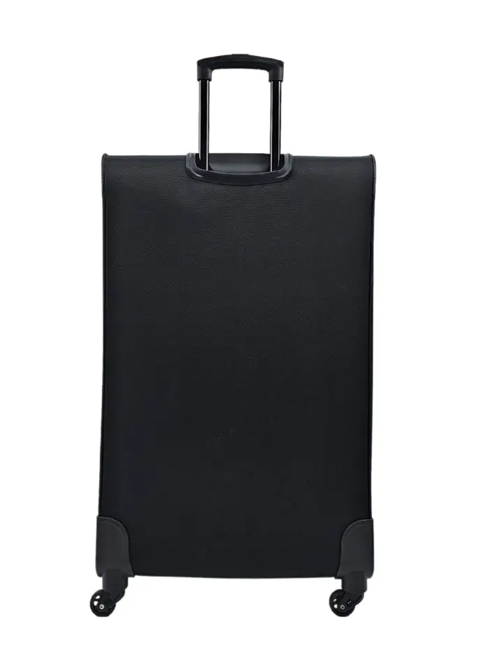 Soft Case Suitcase 4 Wheels Cabin Check In Hand Luggage Trolley Pin Combination Zipped Compartments - Image 49
