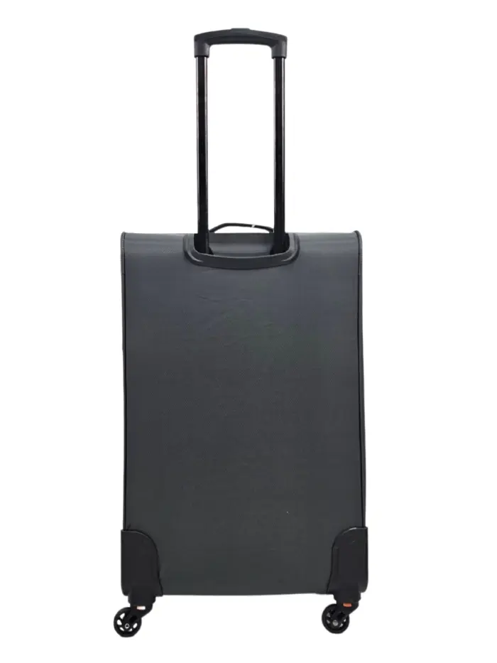 Soft Case Suitcase 4 Wheels Cabin Check In Hand Luggage Trolley Pin Combination Zipped Compartments - Image 24