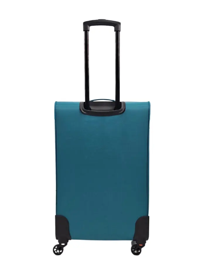 Soft Case Suitcase 4 Wheels Cabin Check In Hand Luggage Trolley Pin Combination Zipped Compartments - Image 29