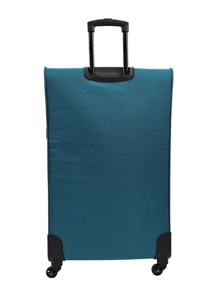 Soft Case Suitcase 4 Wheels Cabin Check In Hand Luggage Trolley Pin Combination Zipped Compartments - Image 59
