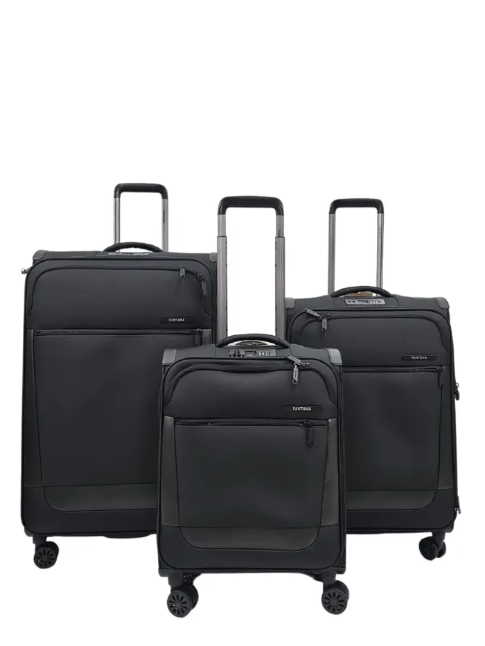 Suitcase Travel Bag Carry On Hand Cabin Check in Soft Case Luggage Trolley Zipped Compartments - Image 49