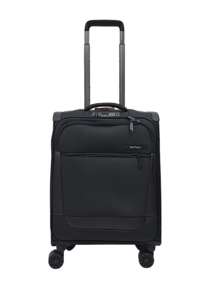 Suitcase Travel Bag Carry On Hand Cabin Check in Soft Case Luggage Trolley Zipped Compartments - Image 1