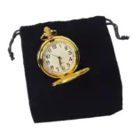 Silver Gold Rose 1920's Classic Blinders Pocket Watch & Chain Vintage Retro - Image 11