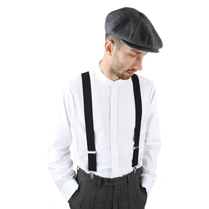 Mens Classic Vintage Retro Trouser Braces Suspenders 1920s Gatsby Blinders - Image 1