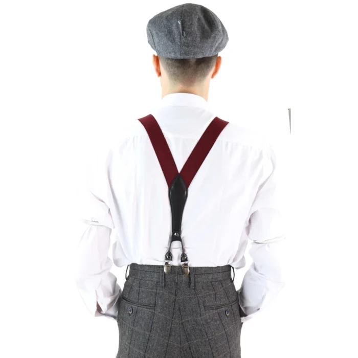 Mens Classic Vintage Retro Trouser Braces Suspenders 1920s Gatsby Blinders - Image 8