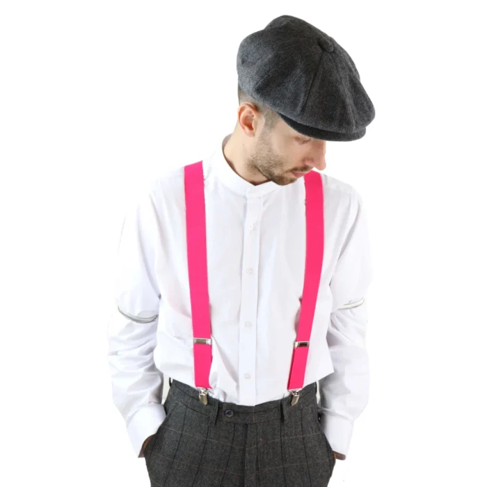 Mens Classic Vintage Retro Trouser Braces Suspenders 1920s Gatsby Blinders - Image 13