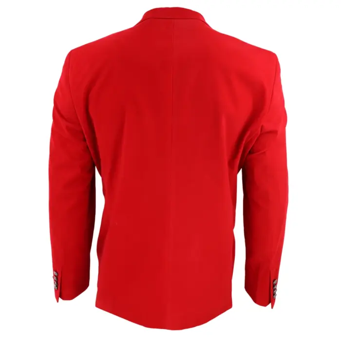 Mens Velvet Blazer Suit Jacket 2 Button Dinner Smart Casual Formal Tailored Fit - Image 14