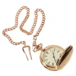 Silver Gold Rose 1920's Classic Blinders Pocket Watch & Chain Vintage Retro - Image 7