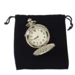 Silver Gold Rose 1920's Classic Blinders Pocket Watch & Chain Vintage Retro - Image 5