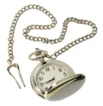 Silver Gold Rose 1920's Classic Blinders Pocket Watch & Chain Vintage Retro - Image 4